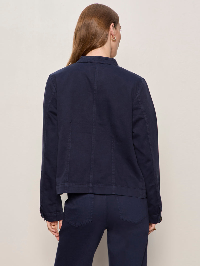 Ames Military Jacket Navy Blazer alt 1