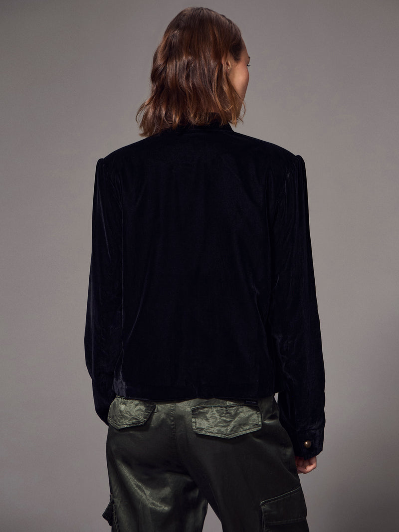 Matera Velvet Jacket Black alt 2