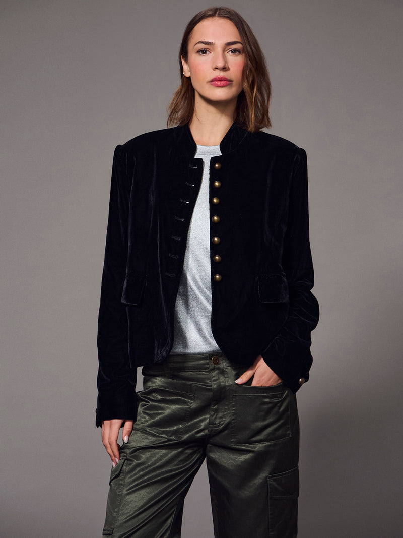 Matera Velvet Jacket Black alt 4