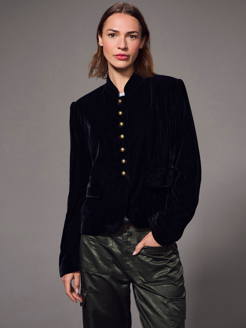 Matera Velvet Jacket Black alt 5