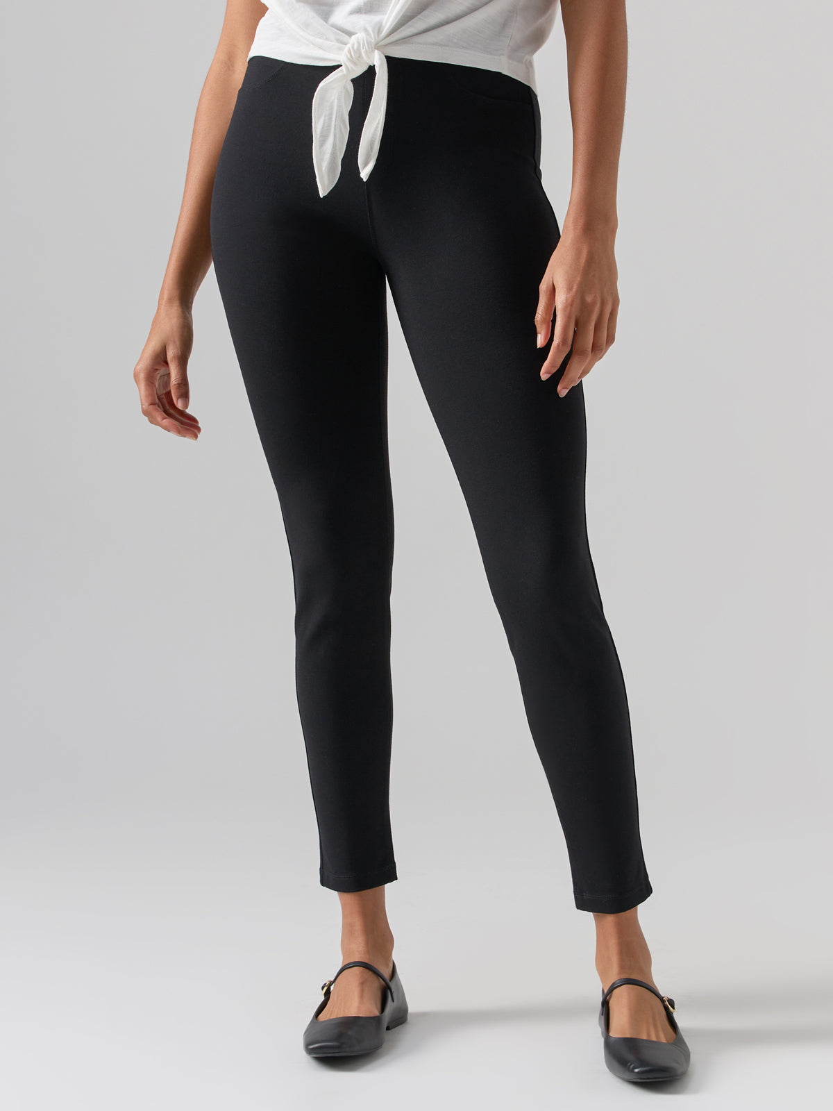 American Apparel Women's Cotton Spandex Jersey High-Waist Leggings, Black,  Small