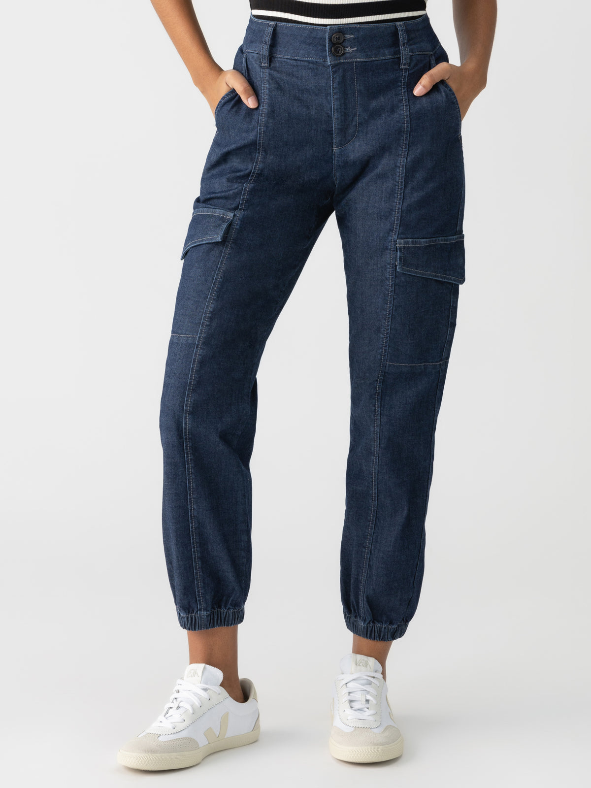 Sanctuary Ponte Travel Cargo Pant - Black