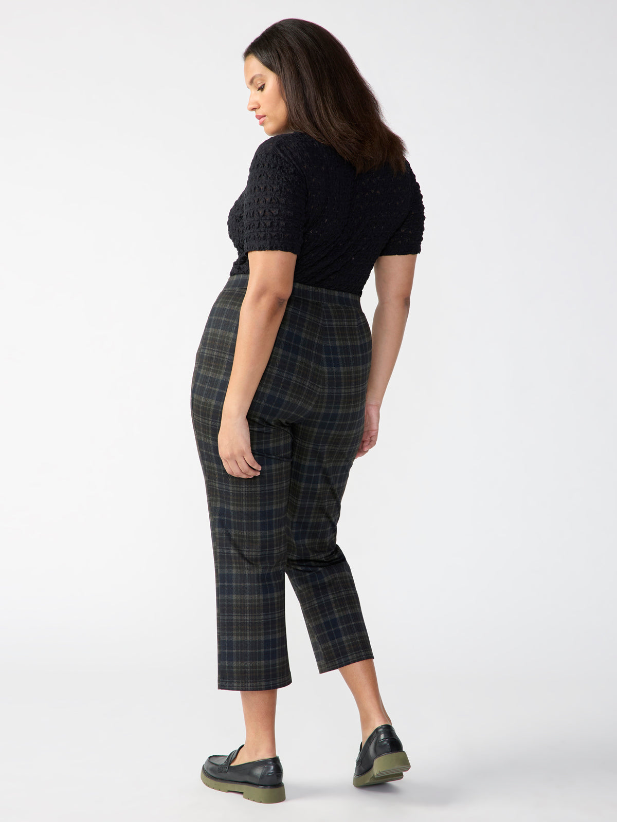 Carnaby Kick Crop Marion Plaid Inclusive Collection