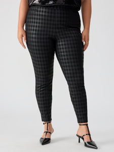Runway Semi High Rise Legging Coated Plaid Inclusive Collection