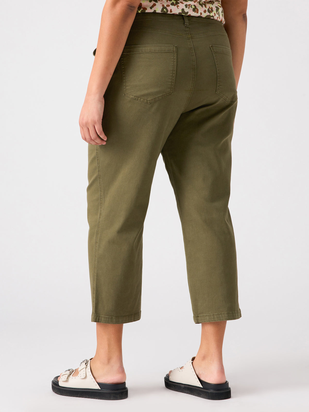 Vacation Crop High Rise Pant Burnt Olive Inclusive Collection