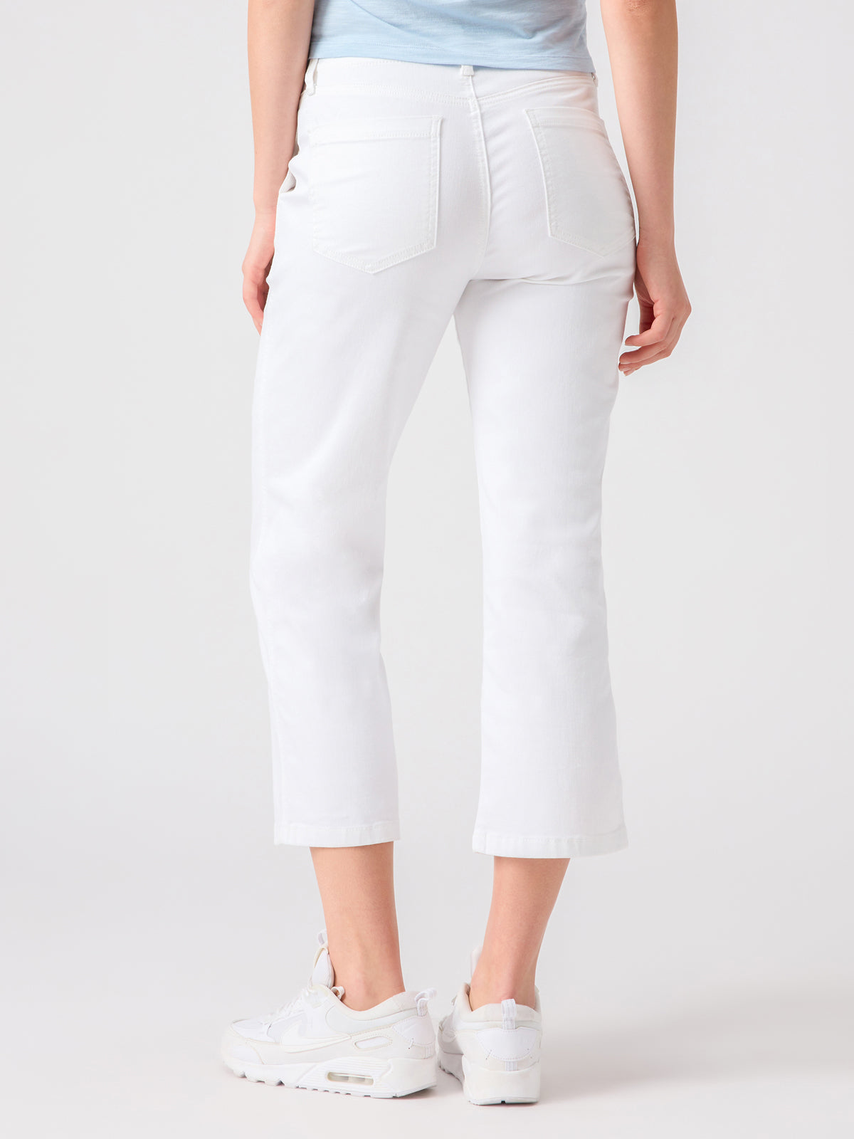 Vacation Crop High Rise Pant White