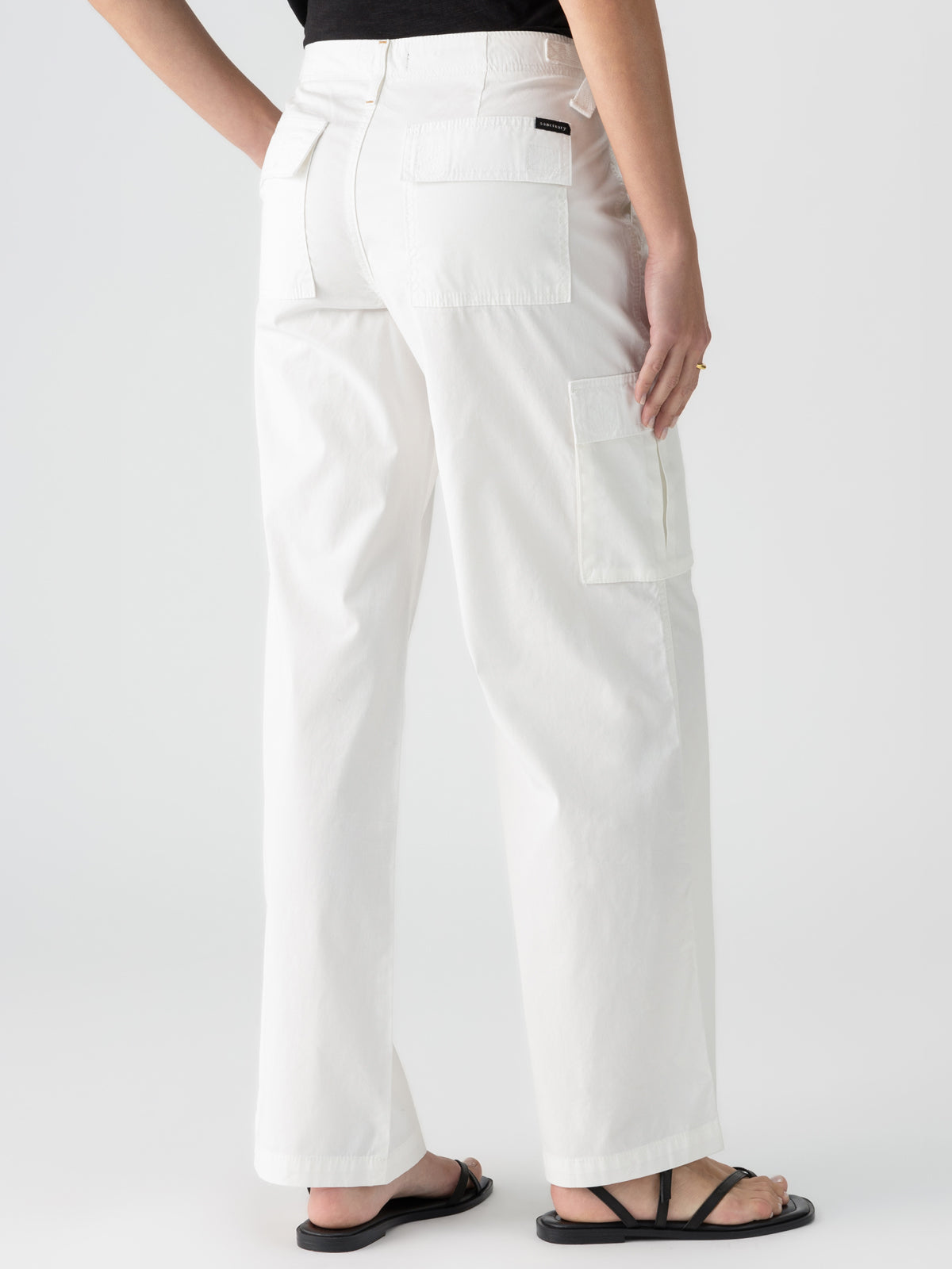 SANCTUARY Boyfriend Utility Pant - White