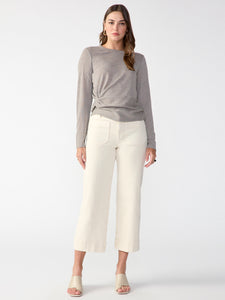 The Marine Standard Rise Crop Trouser Pant French Vanilla