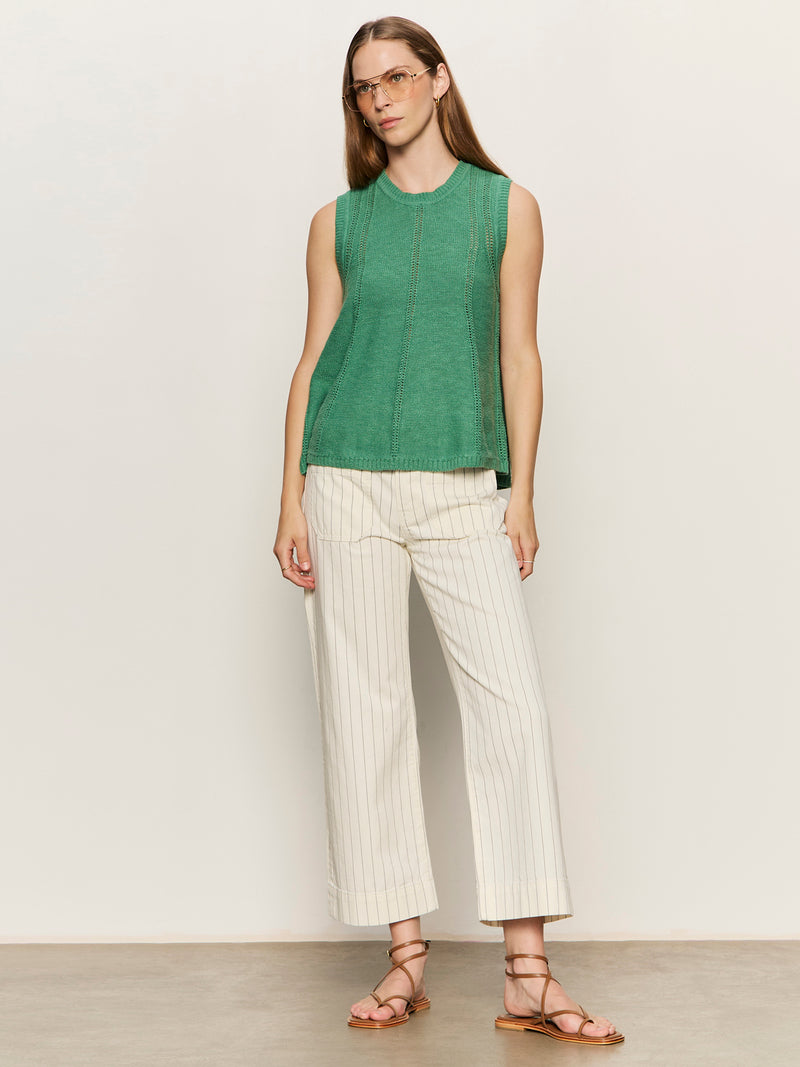 The Marine Jean Bleached White Pinstripe alt 5