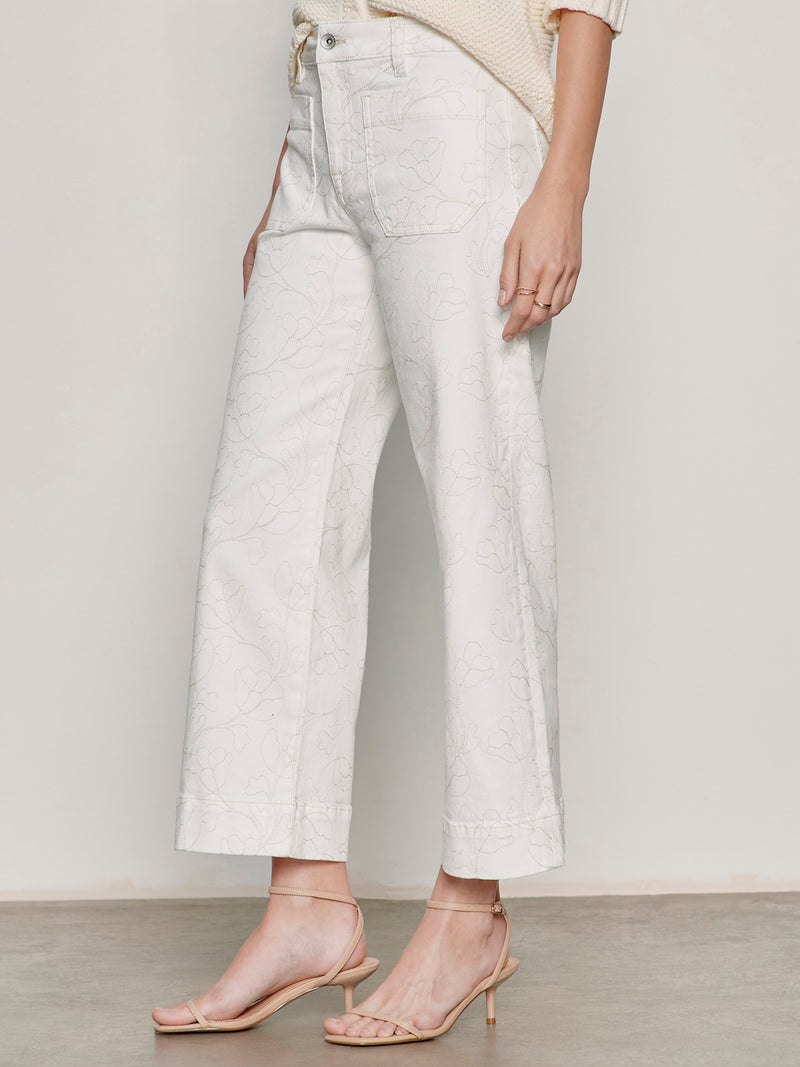 The Marine Crop Jean Chalk Petite Sizing alt 2