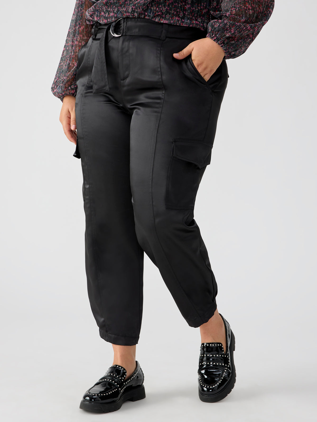 Classy Standard Rise Cargo Trouser Pant Black Inclusive Collection
