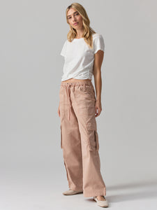Cargo Parachute High Rise Pant Bare Nude