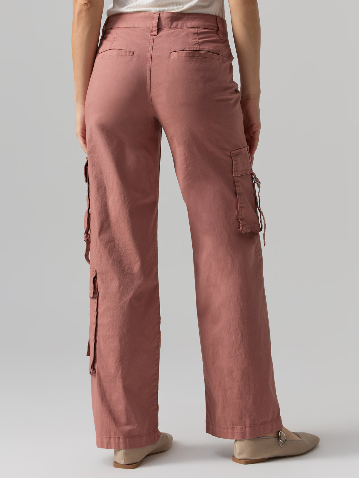 Y2K Strappy Cargo Standard Rise Pant Ash Rose