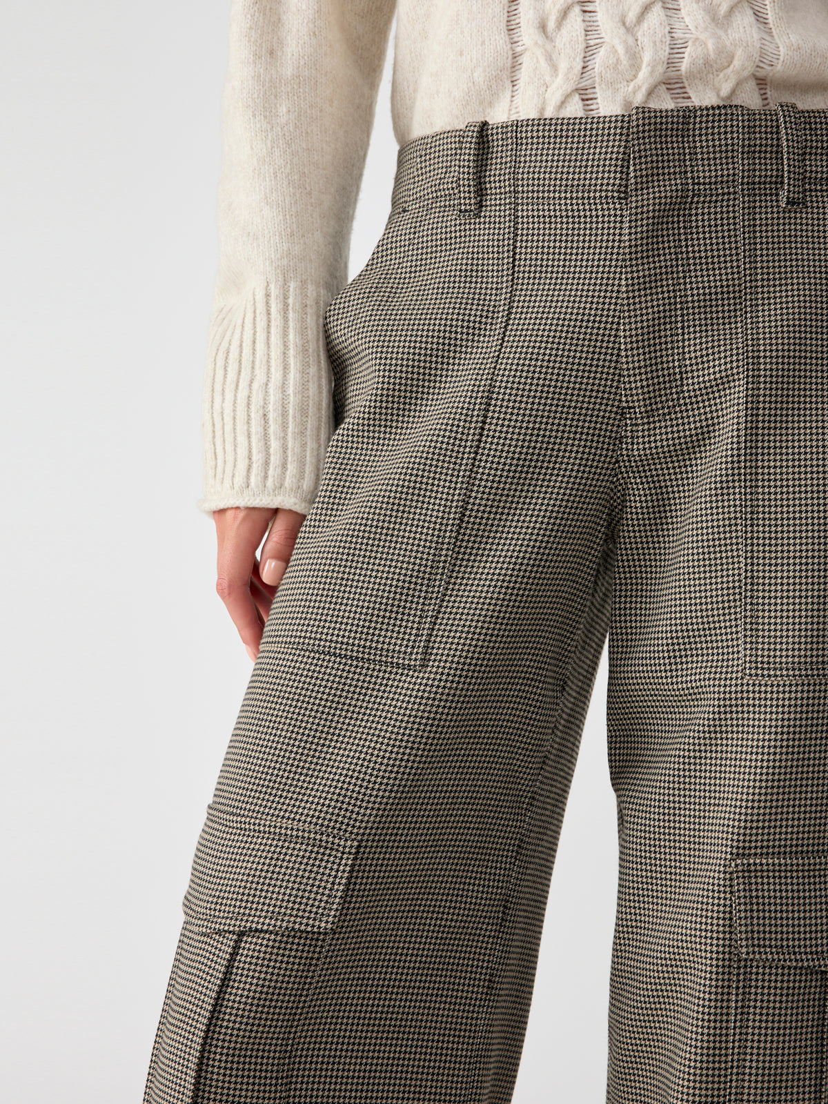 Level Up Standard Rise Cargo Pant Compact Houndstooth