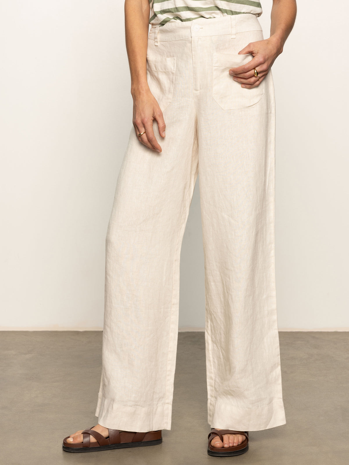 Wide Leg Pants Sanctuary Linen Pants The Linen Marine Wide Leg