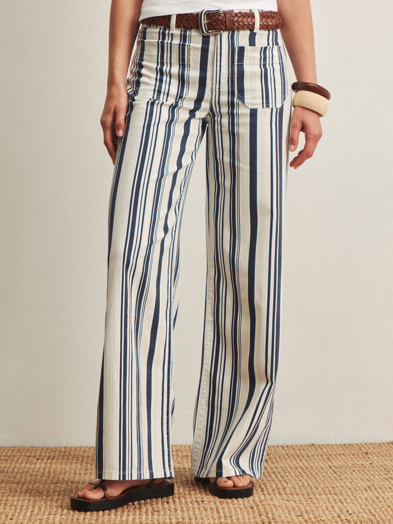 Marine Full Length Jean Sail Stripe
