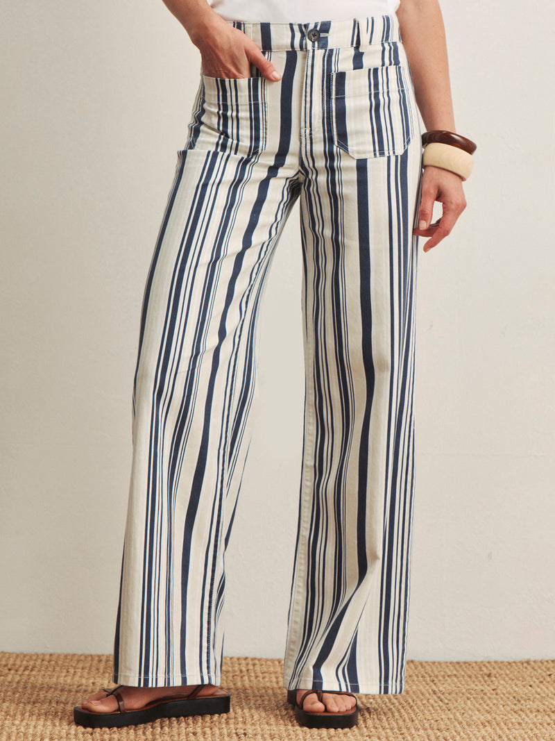 Marine Full Length Jean Sail Stripe alt 3