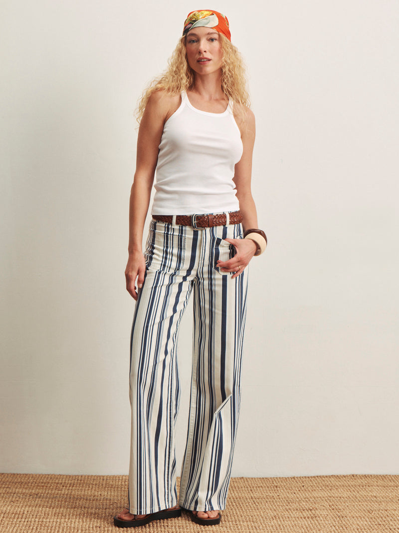 Marine Full Length Jean Sail Stripe alt 4