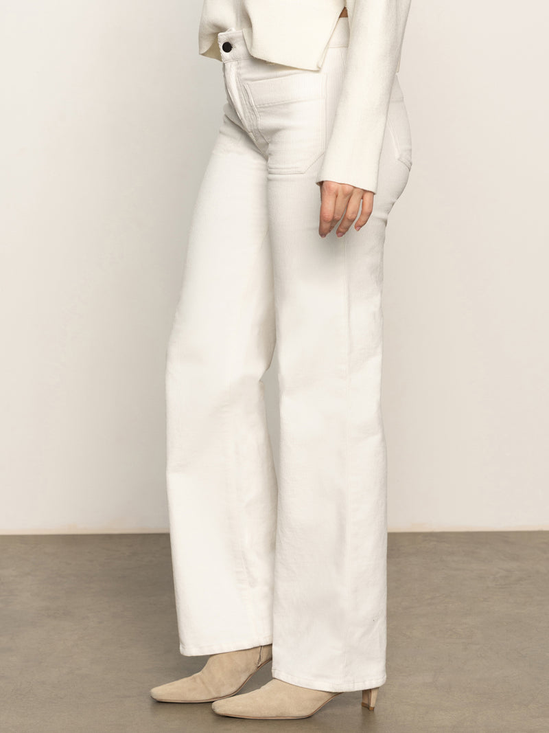 Corduroy Marine Pant Chalk alt 2