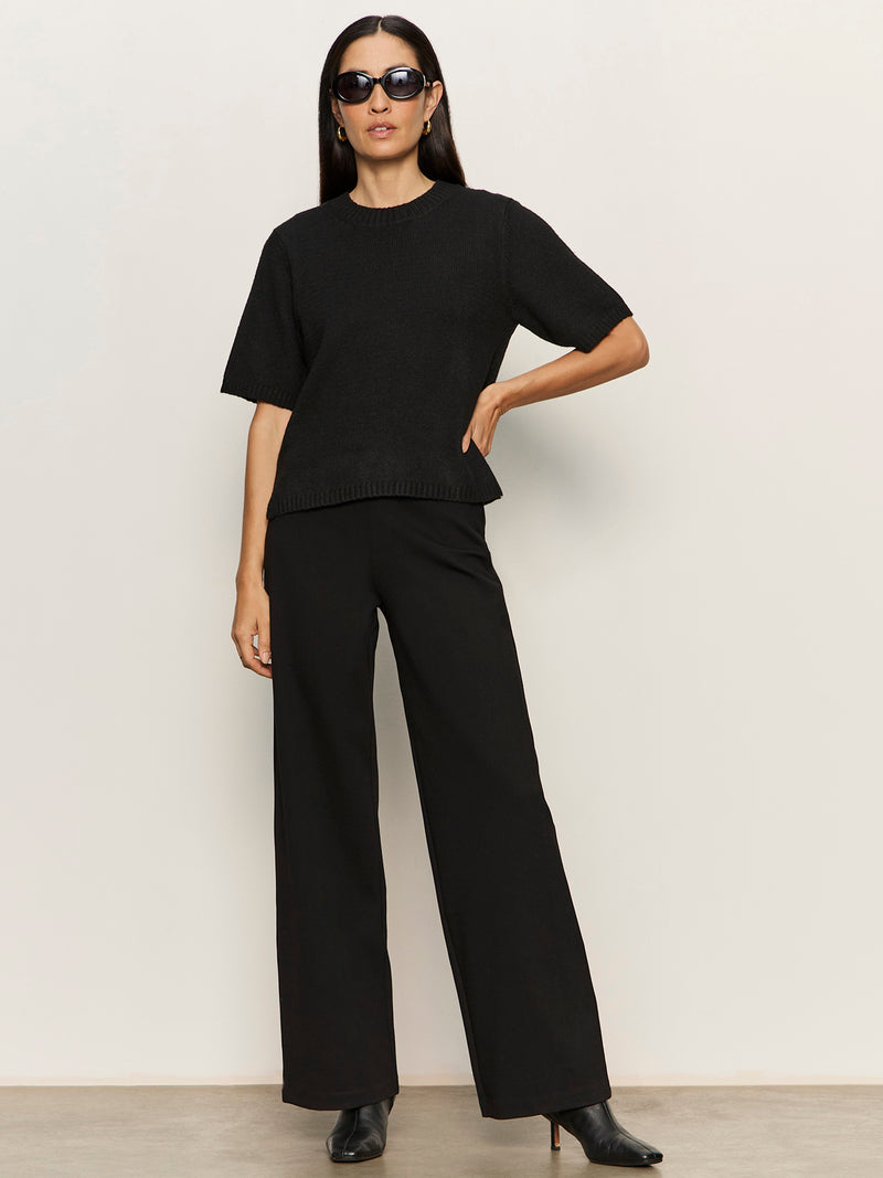 Runway Wide Leg Legging Black alt 1