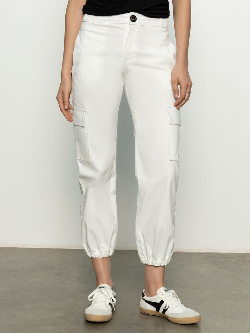 Take Over Jogger Mid-Rise Pant Bleached White