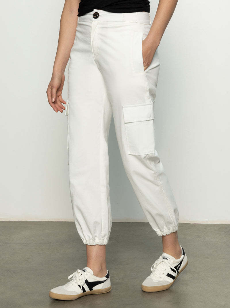 Take Over Jogger Mid-Rise Pant Bleached White alt 2