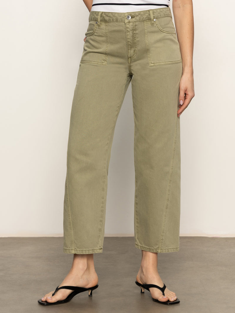 District Column Standard Rise Ankle Jeans Bamboo