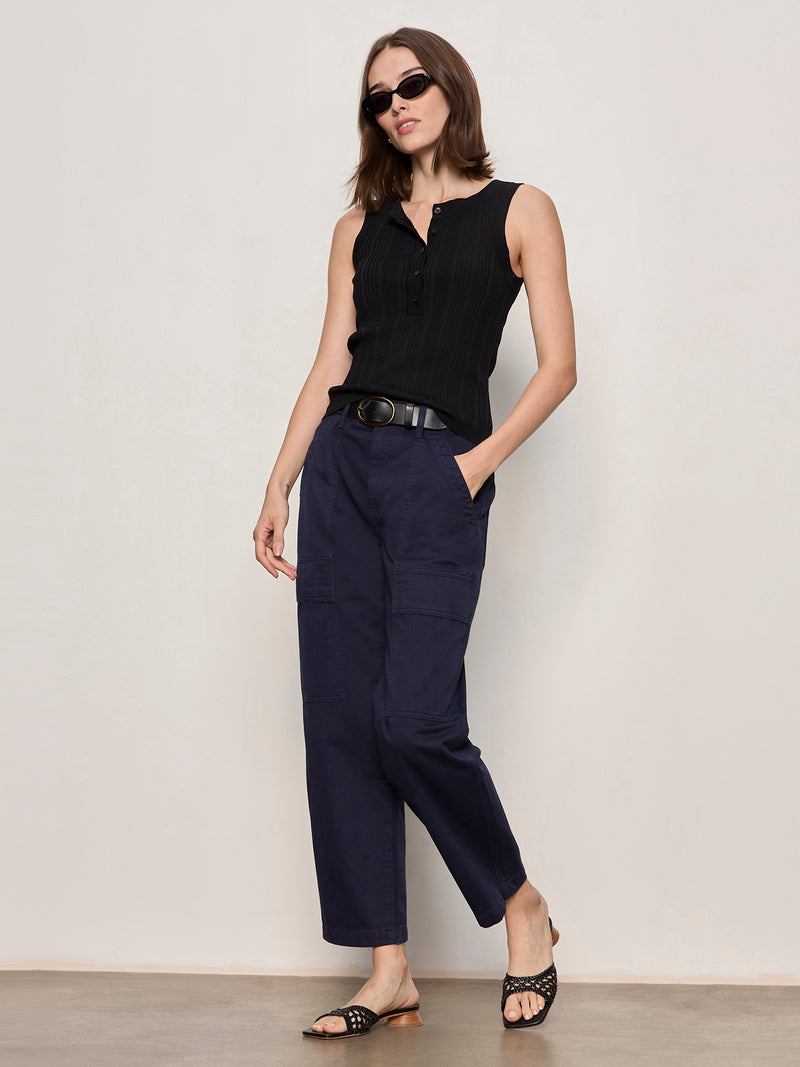 Boyfriend Utility Pant Navy Blazer alt 4