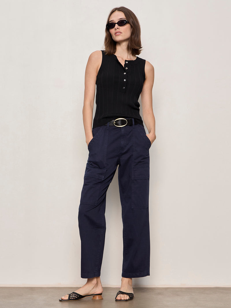 Boyfriend Utility Pant Navy Blazer alt 5