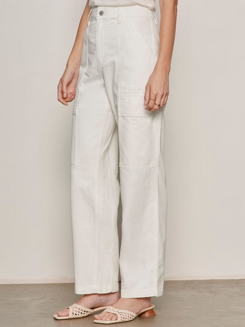 Boyfriend Utility Pant White alt 3