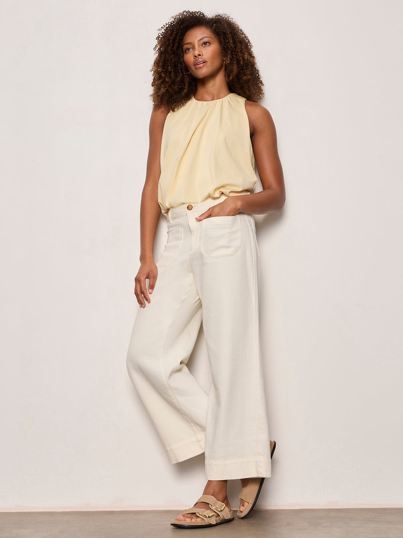 Soft Marine Wide Leg Crop Pant Collagen alt 4