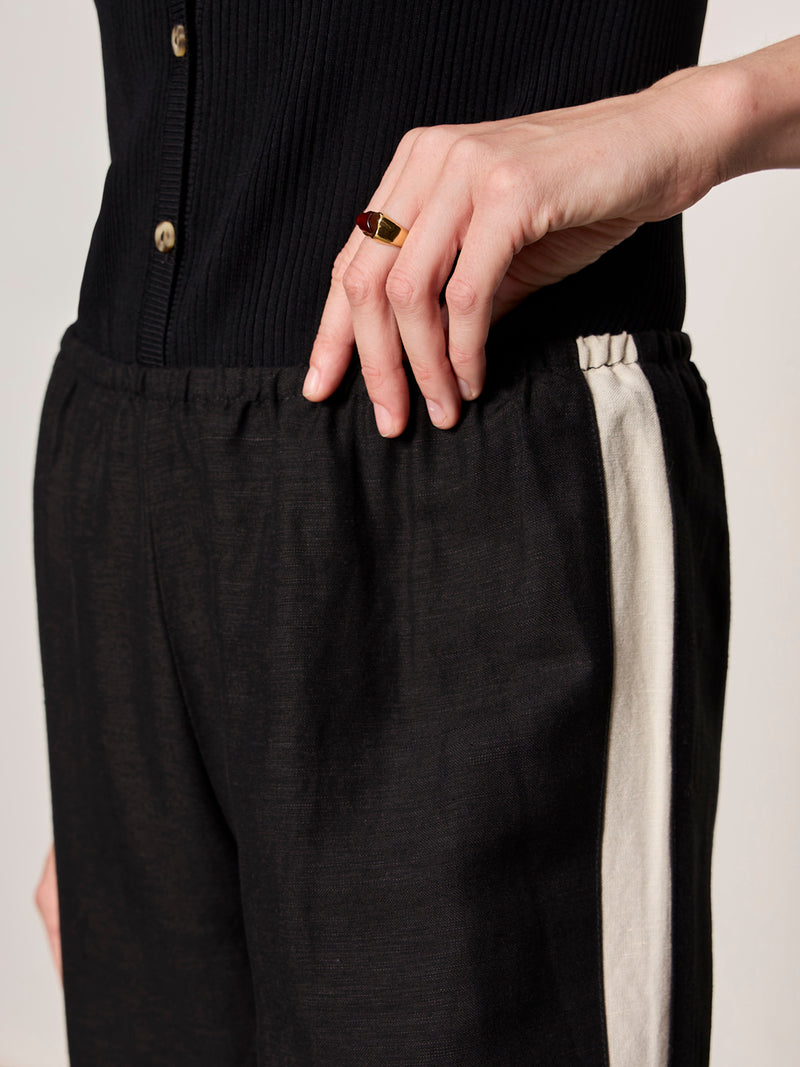 Casual Track Pant Black / Summer Sand alt 3