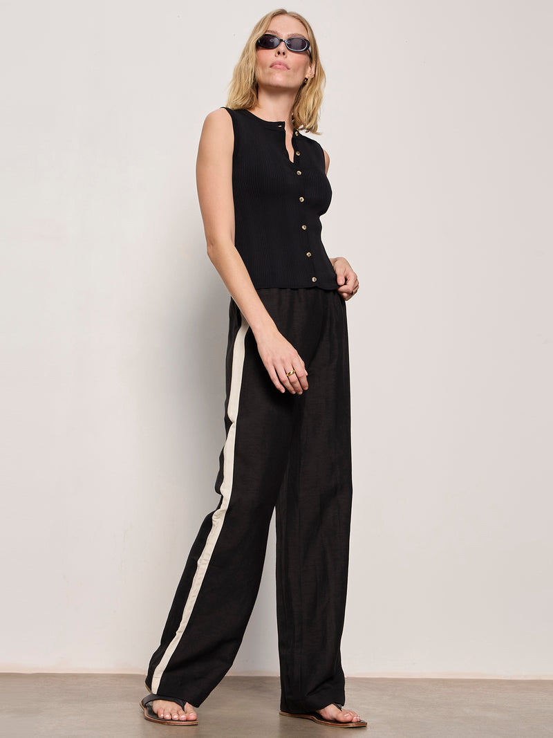 Casual Track Pant Black / Summer Sand alt 4