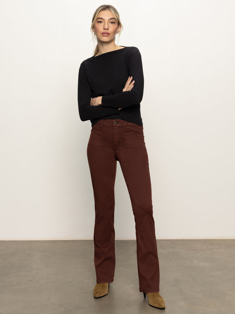Sculpted Brook Bootcut Pant Chicory alt 5