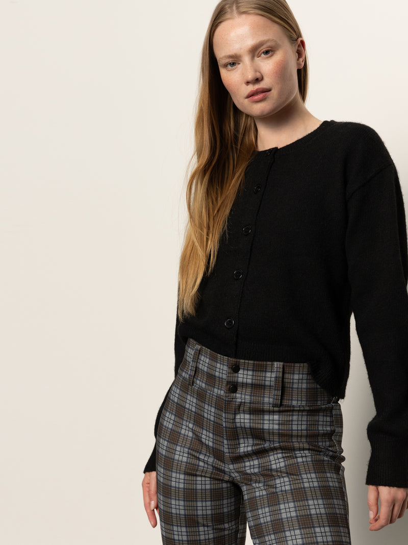 90's Straight Legging Burnt Olive Plaid alt 5