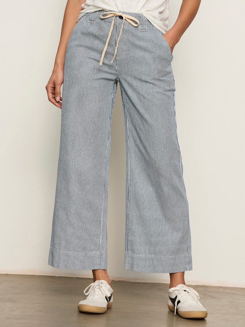 Lily Stripe Cropped Pant Yacht Stripe alt 1