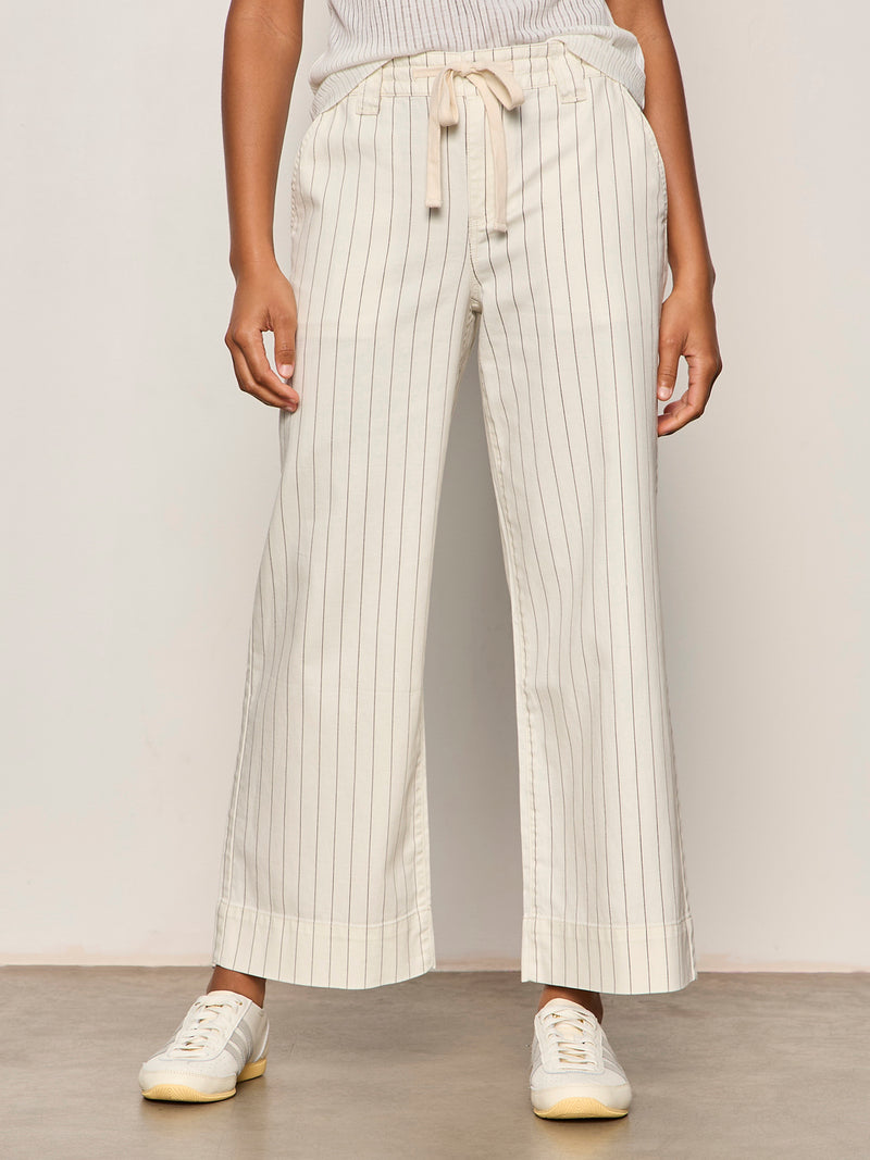 Lily Cropped Pant Setting Sun Stripe