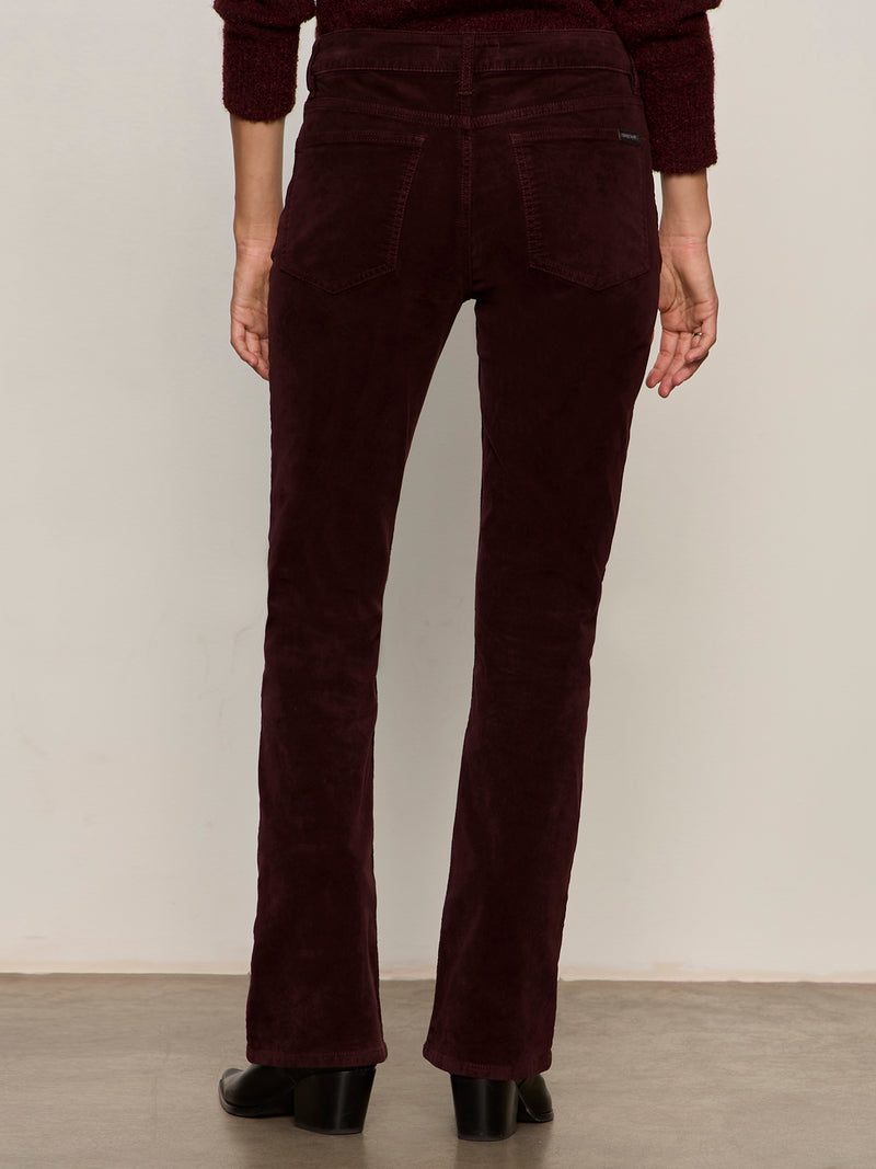 Velveteen Brook Bootcut Pant Dark Crimson Petite Sizing alt 2