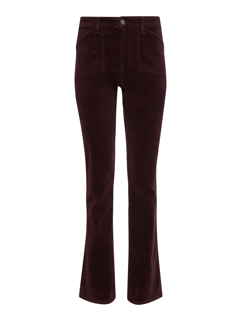Velveteen Brook Bootcut Pant Dark Crimson Extended Sizing alt 4