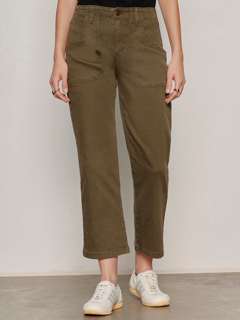 Retreat Crop Pant Burnt Olive