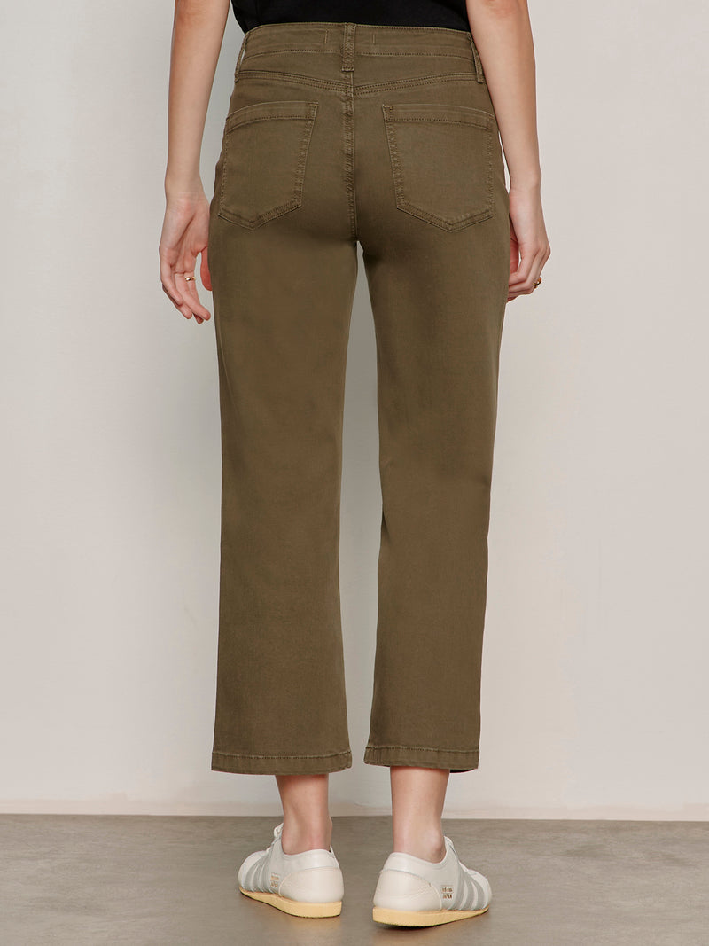 Retreat Crop Pant Burnt Olive alt 1