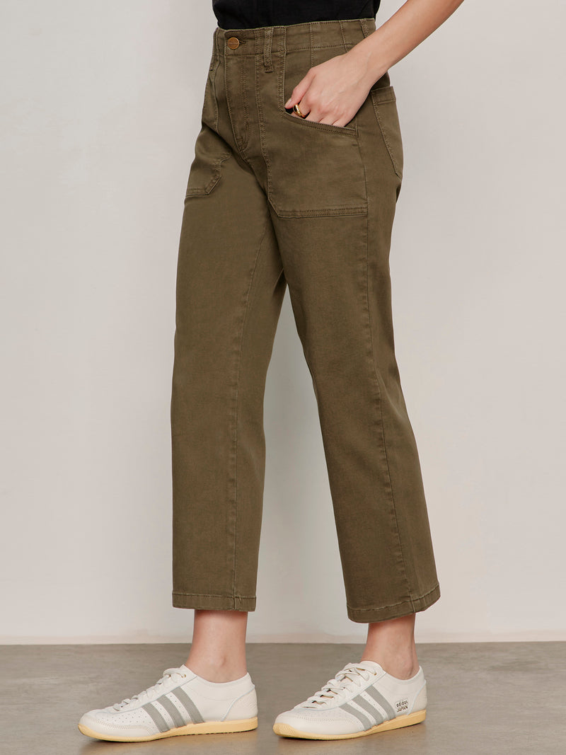 Retreat Crop Pant Burnt Olive alt 2