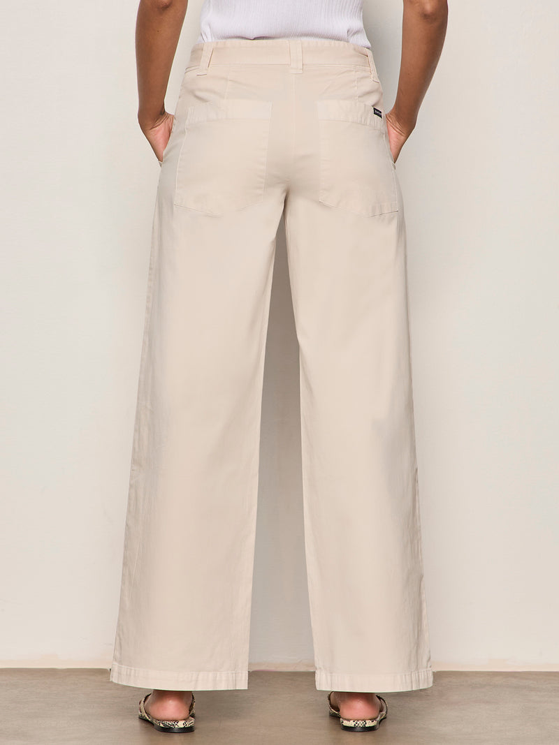 Soft Polished Wide Leg Pant Summer Sand alt 1