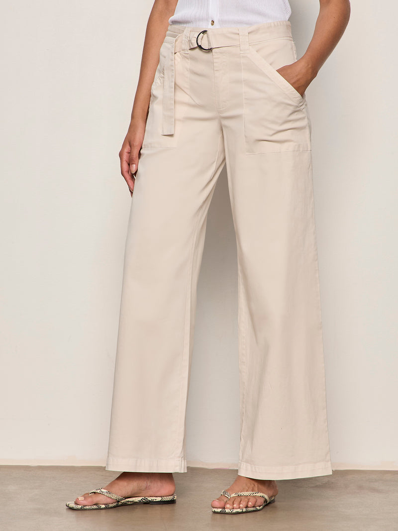 Soft Polished Wide Leg Pant Summer Sand alt 2