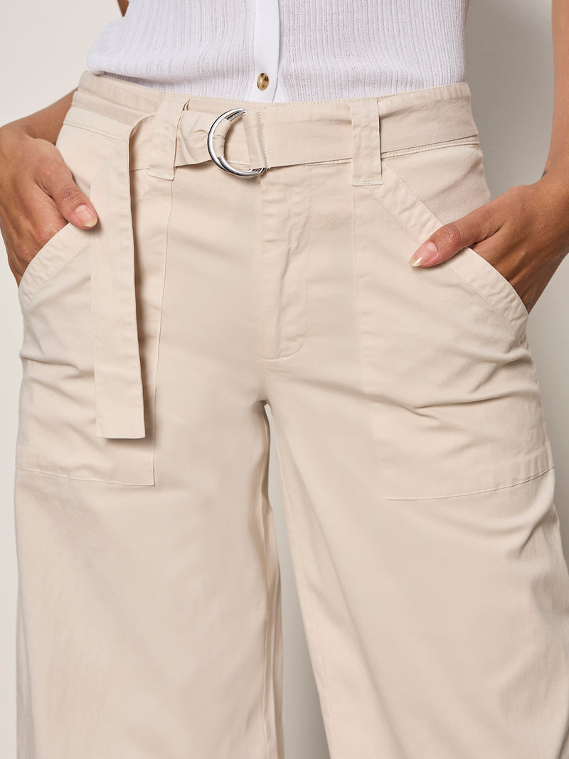 Soft Polished Wide Leg Pant Summer Sand alt 3