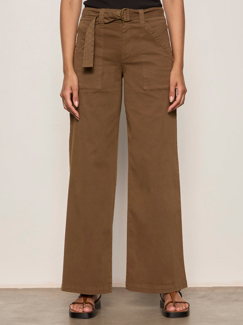 Soft Polished Wide Leg Pant Timber