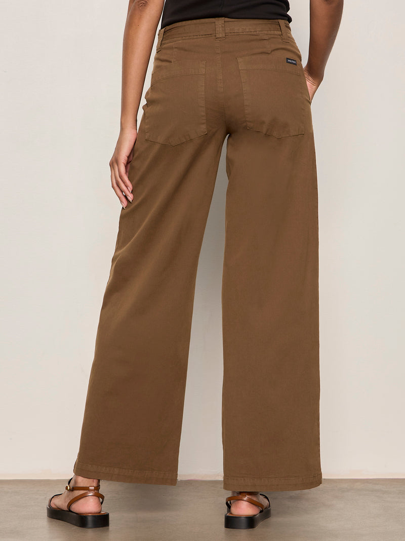 Soft Polished Wide Leg Pant Timber alt 1