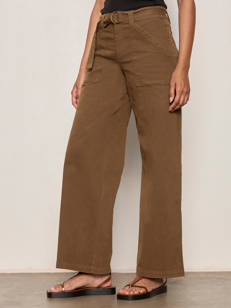 Soft Polished Wide Leg Pant Timber alt 2
