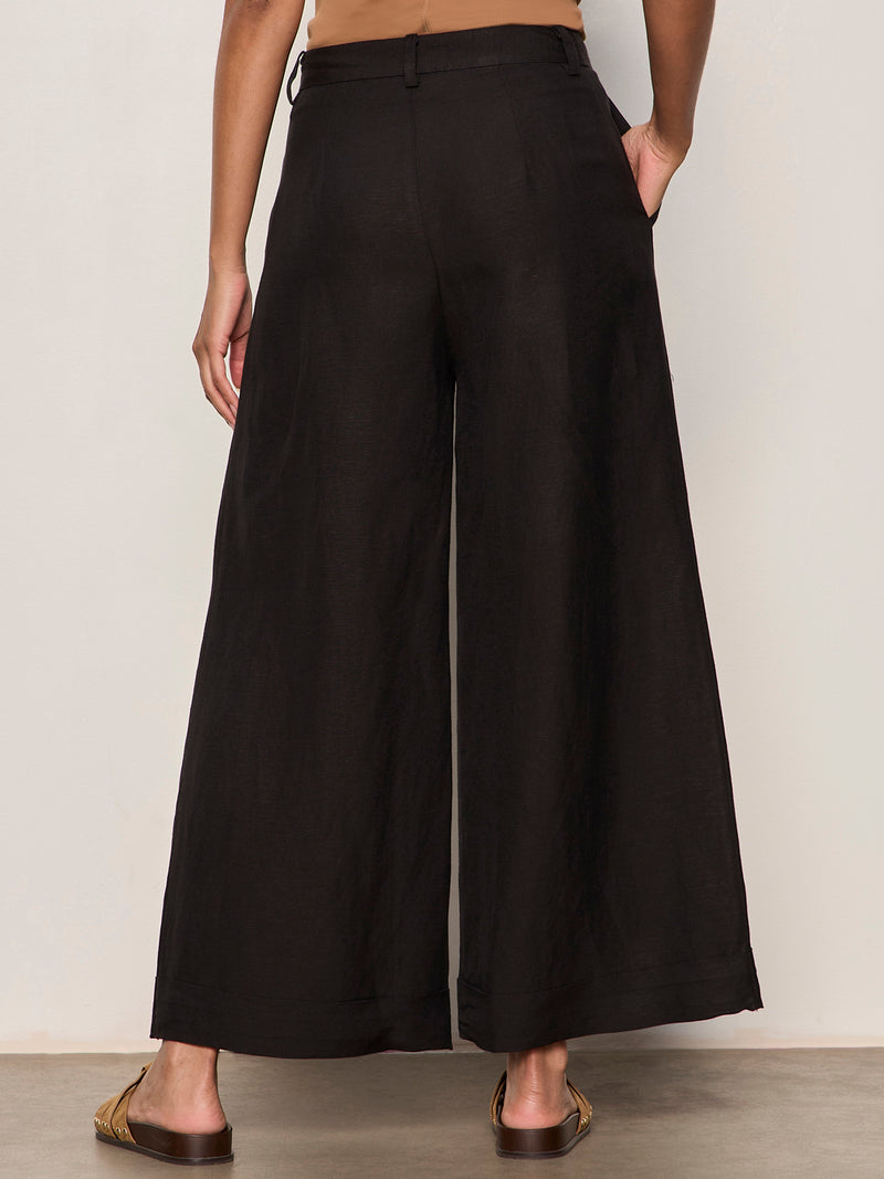 Terrace Linen Pant Black alt 2