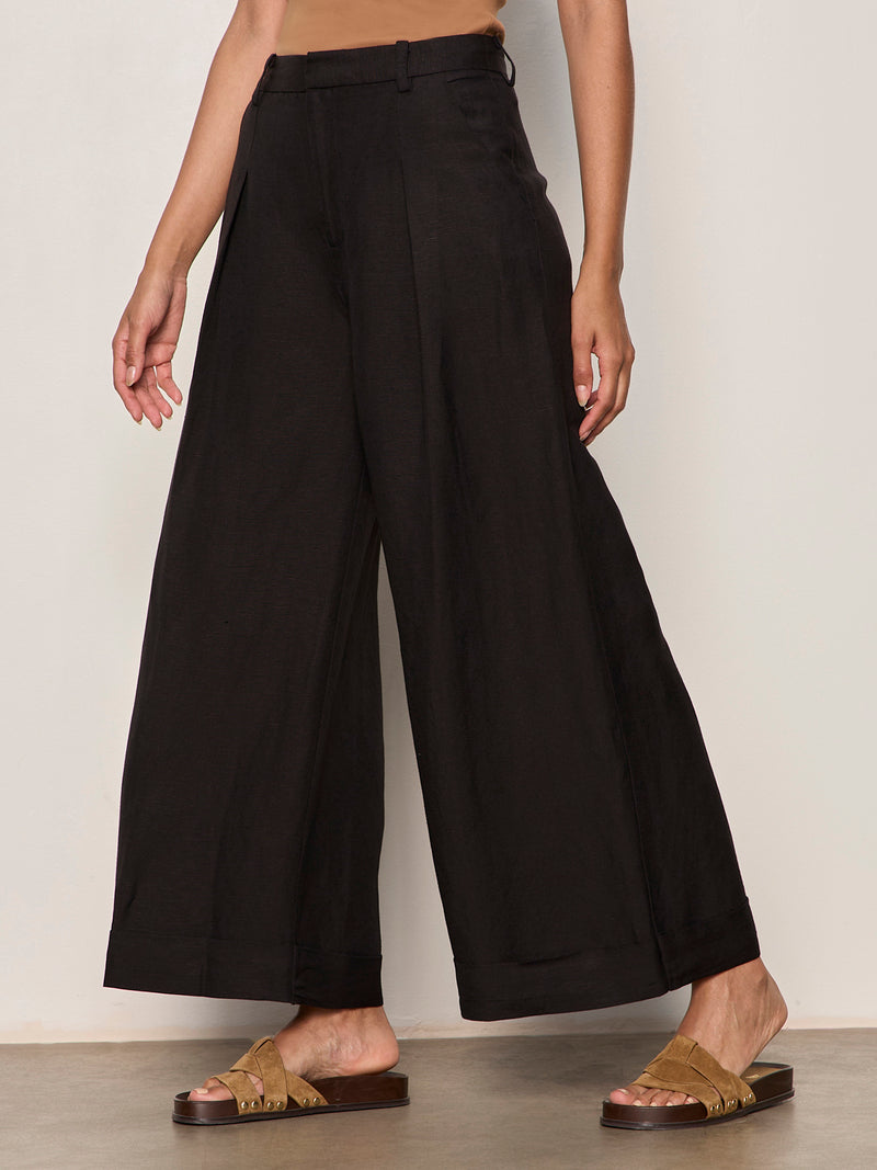Terrace Linen Pant Black alt 3